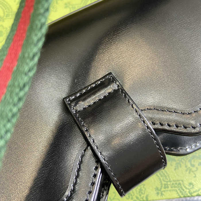 Gucci Moon Side Mini Leather Shoulder Bag Black 786015