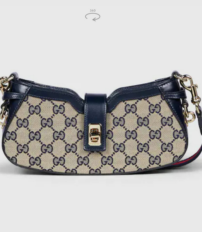 Gucci Moon Side Mini Shoulder Bag Blue 786015