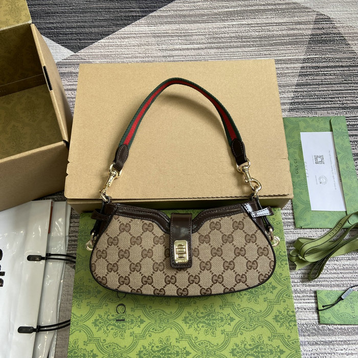 Gucci Moon Side Mini Shoulder Bag Brown 786015