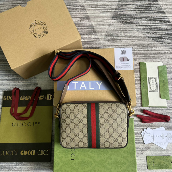 Gucci Ophidia GG Crossbody Bag Brown 699439