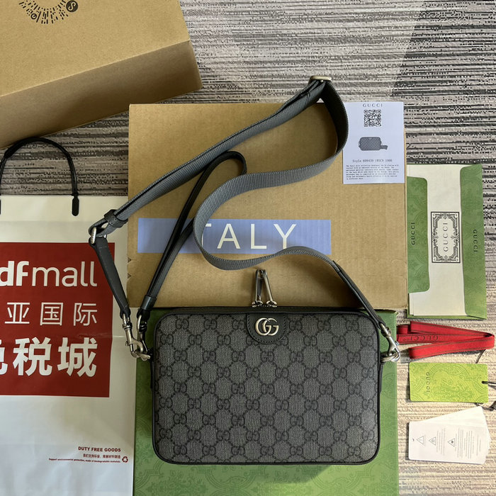 Gucci Ophidia GG Crossbody Bag Grey 699439