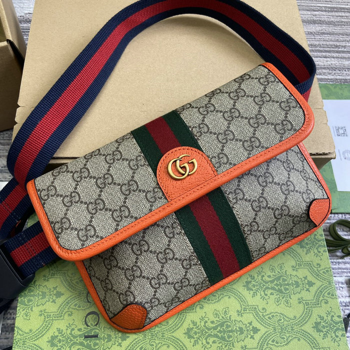 Gucci Ophidia GG Small Belt Bag Orange 752597