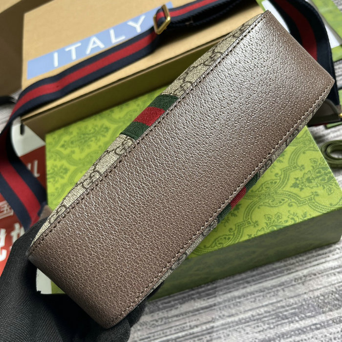 Gucci Ophidia GG Small Crossbody Bag Brown 752591