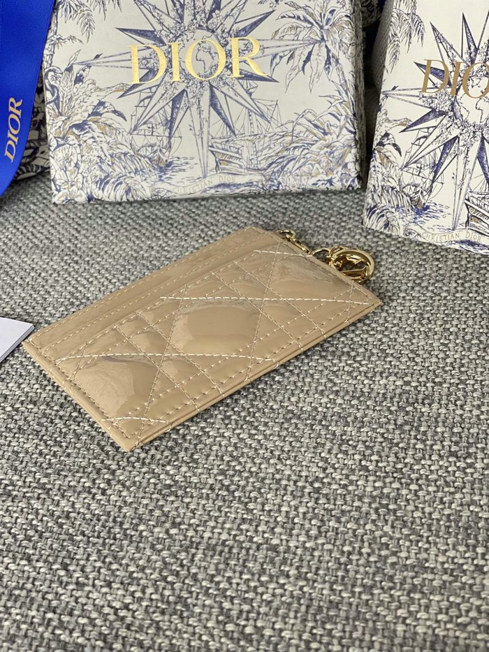 Lady Dior Freesia Card Holder Beige S0974