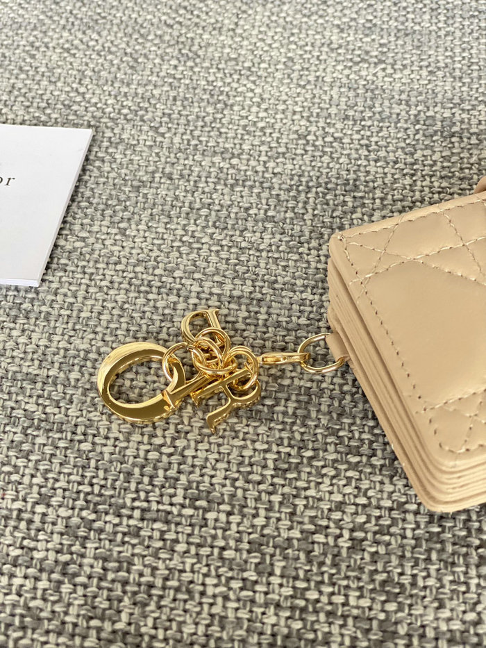 Lady Dior Lambskin Jasmine Card Holder S0074