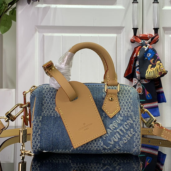 Louis Vuitton Denim Nano Speedy N40682