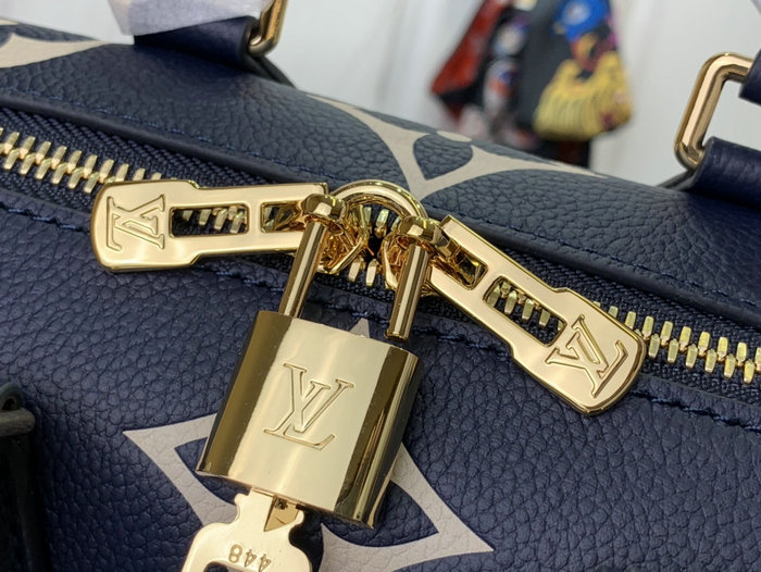 Louis Vuitton Speedy Bandouliere 20 Navy M47048