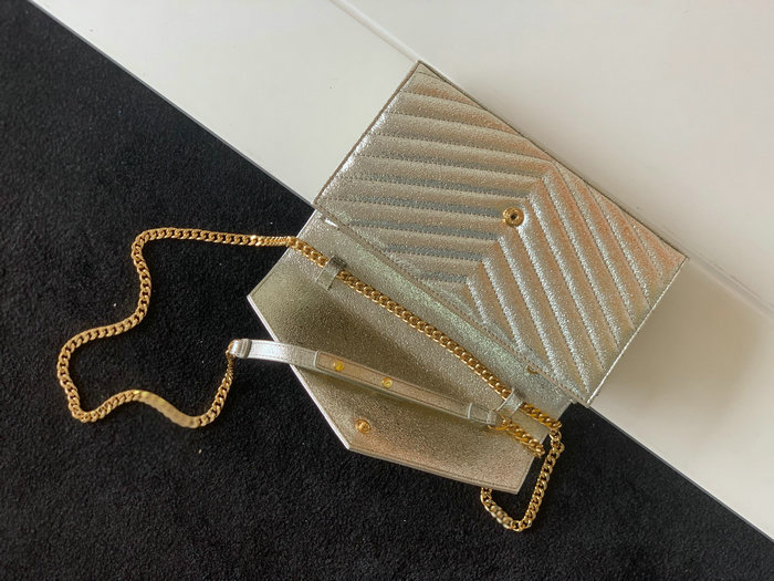 Saint Laurent Chain Wallet Gold 360452