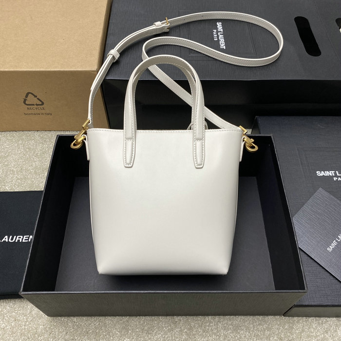 Saint Laurent Mini Toy Shopping Bag White 773995