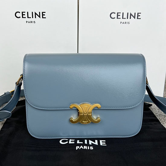 Celine Medium Triomphe Bag Blue Cl35023