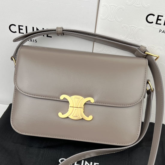 Celine Medium Triomphe Bag Grey Cl35023