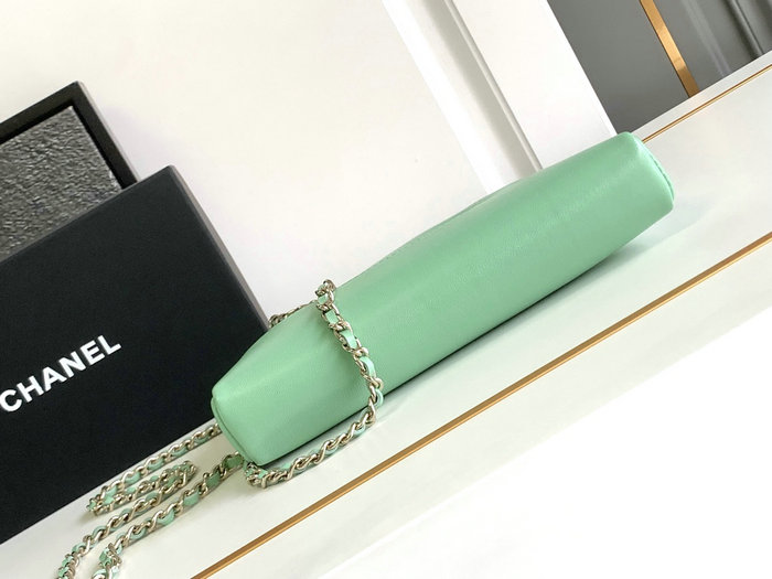 Chanel Mini 31 Clutch With Chain Green AS3656