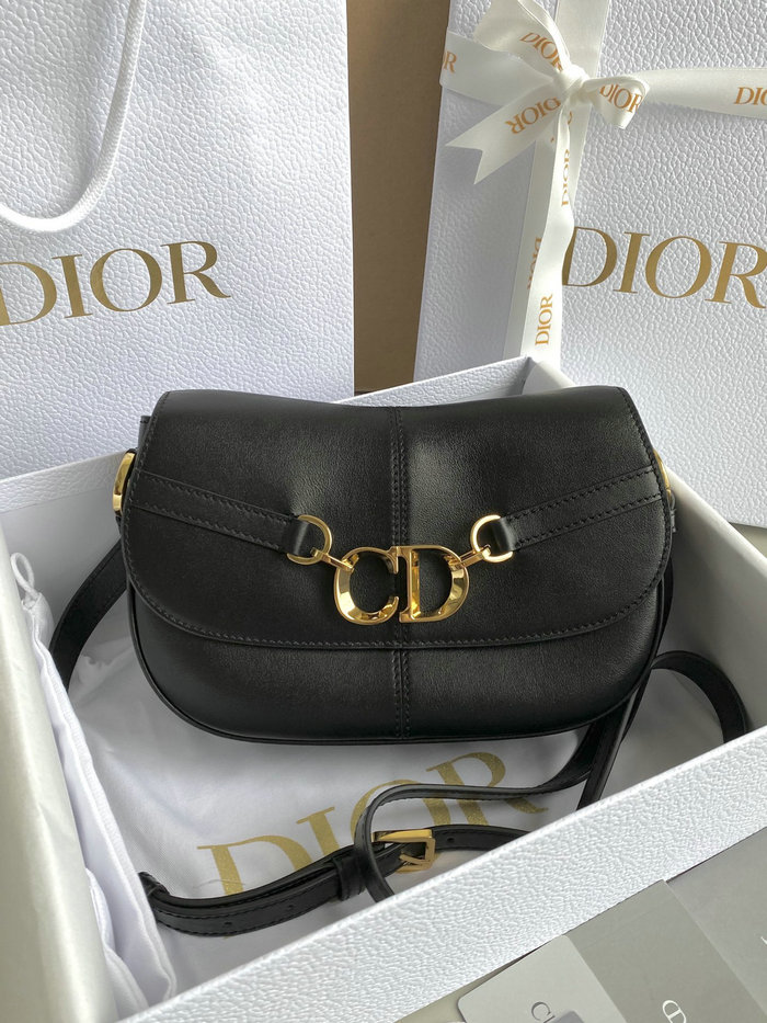 Dior Calfskin Small CD Besace Bag Black D8010