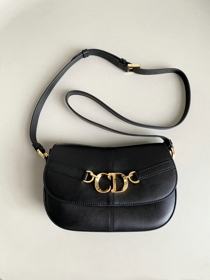 Dior Calfskin Small CD Besace Bag Black D8010