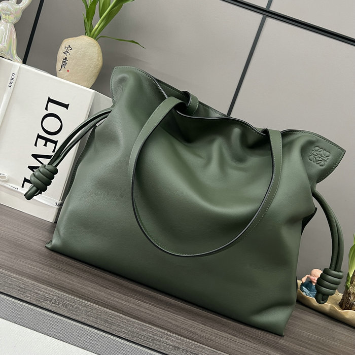 Loewe Large Flamenco Clutch Green L62350