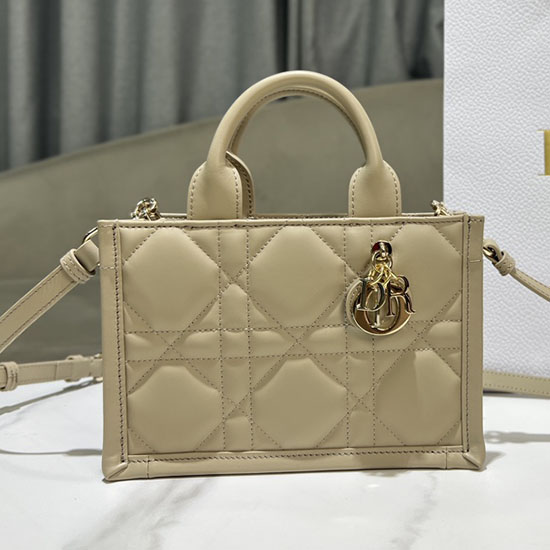 Mini Dior Book Tote Beige S5573