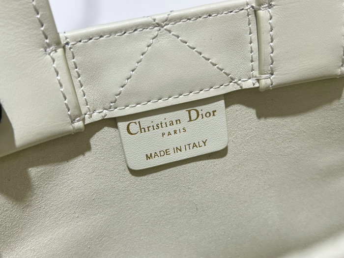 Mini Dior Book Tote White S5573
