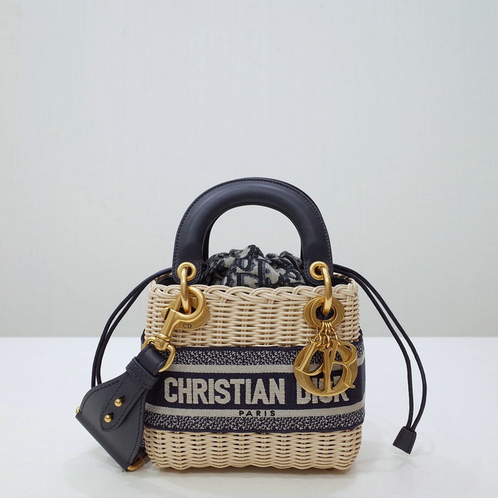 Mini Layd Dior Natural Wicker Bag D44531