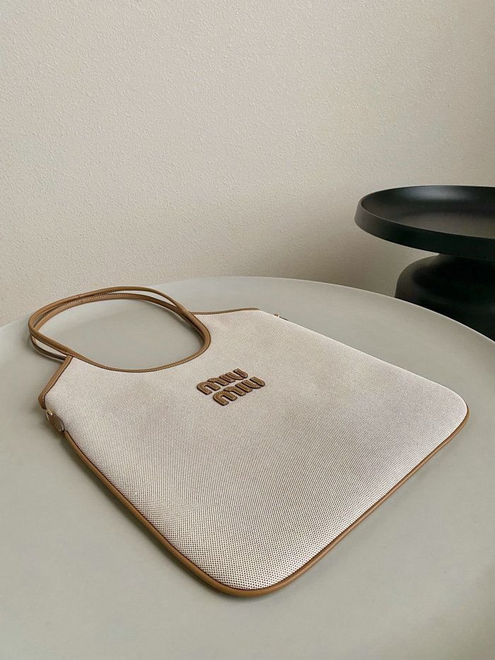Miu Miu Ivy Canvas Tote Bag 5BG231