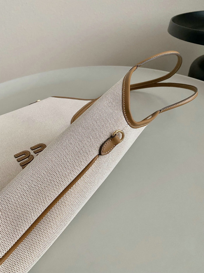 Miu Miu Ivy Canvas Tote Bag 5BG231