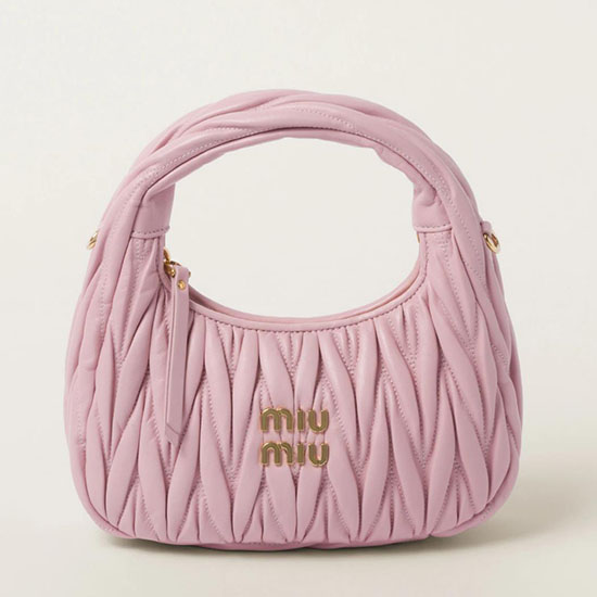Miu Miu Wander Hobo Bag Alabaster Pink 5BC125