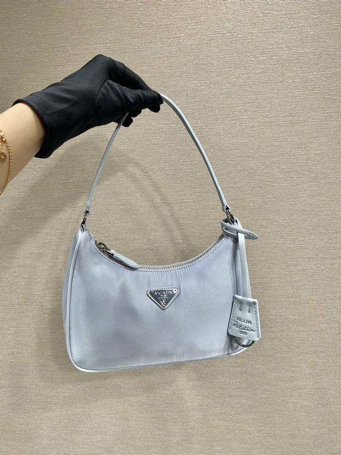 PRADA RE-EDITION 2005 RE-NYLON MINI BAG Blue 1NE204