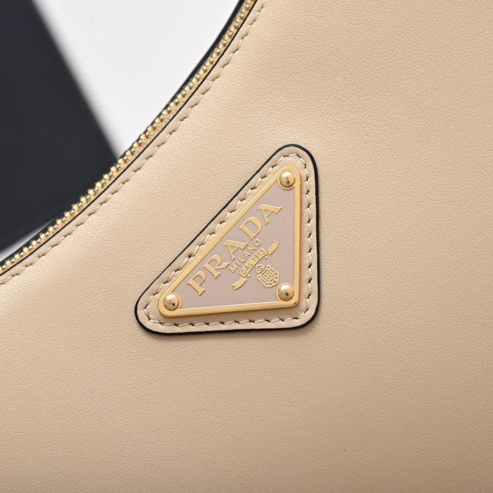 Prada Arque leather shoulder bag Beige 1BC194