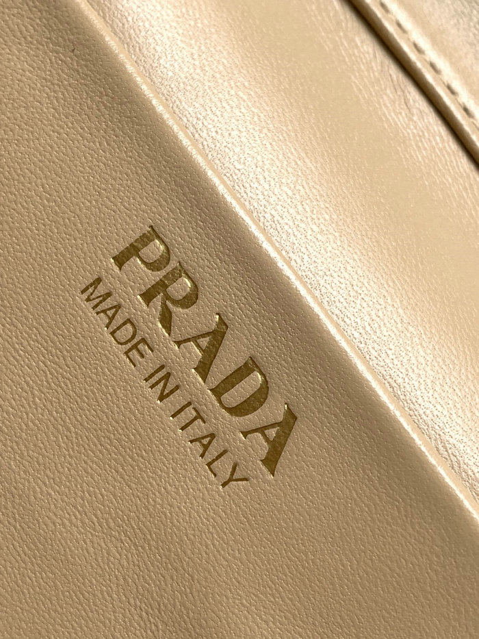 Prada Leather Mini-bag Beige 1BH202