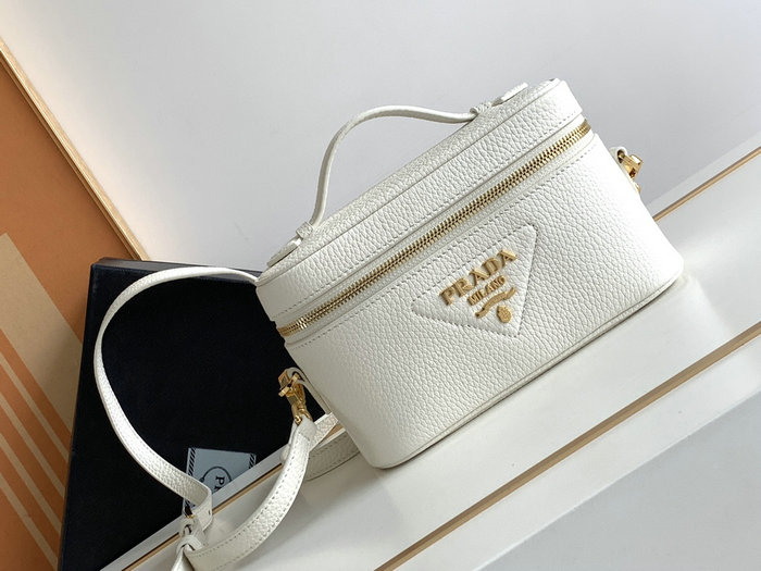 Prada Leather Mini-bag White 1BH202