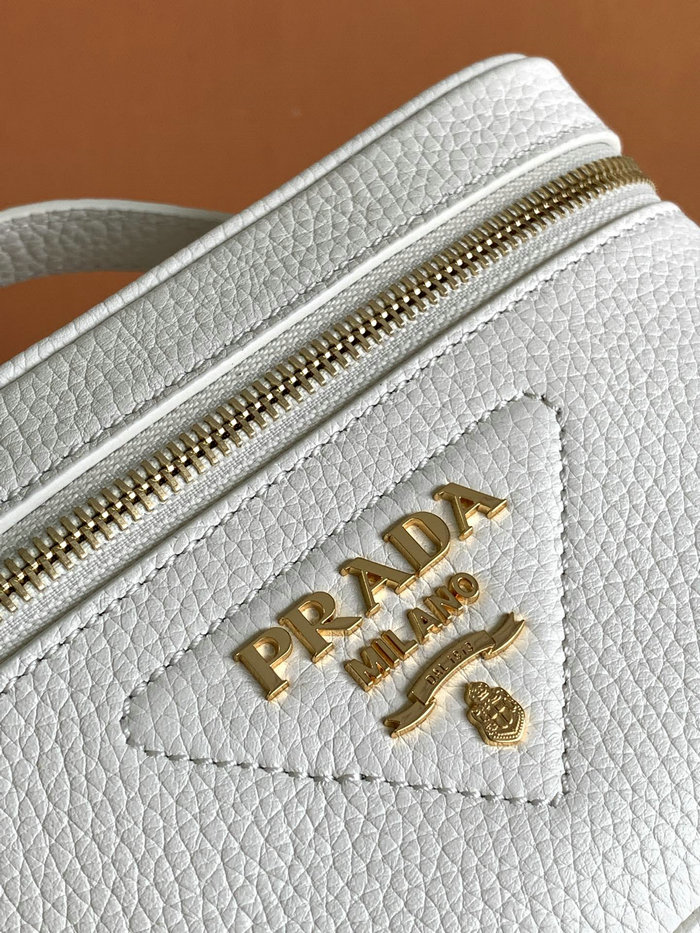 Prada Leather Mini-bag White 1BH202
