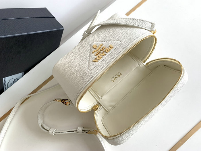 Prada Leather Mini-bag White 1BH202