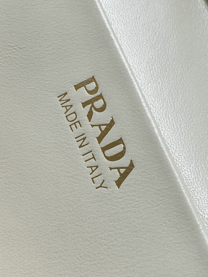 Prada Leather Mini-bag White 1BH202