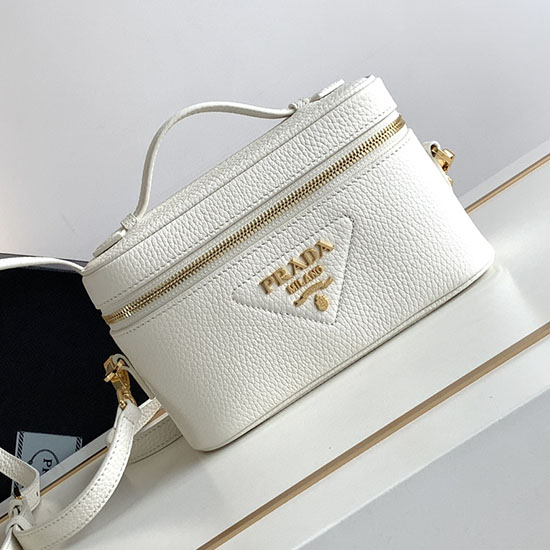 Prada Leather Mini-bag White 1BH202