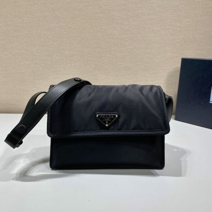 Prada Small padded Re-Nylon shoulder bag Black 1BD313