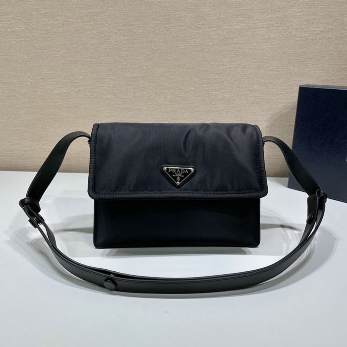 Prada Small padded Re-Nylon shoulder bag Black 1BD313
