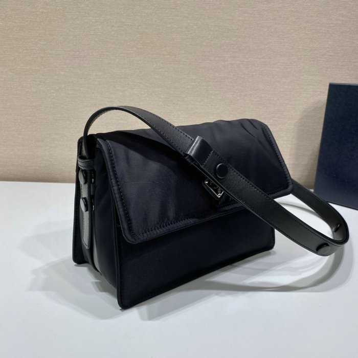 Prada Small padded Re-Nylon shoulder bag Black 1BD313