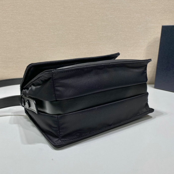 Prada Small padded Re-Nylon shoulder bag Black 1BD313