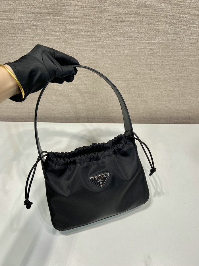 Small Prada Nylon Tote Black B6249