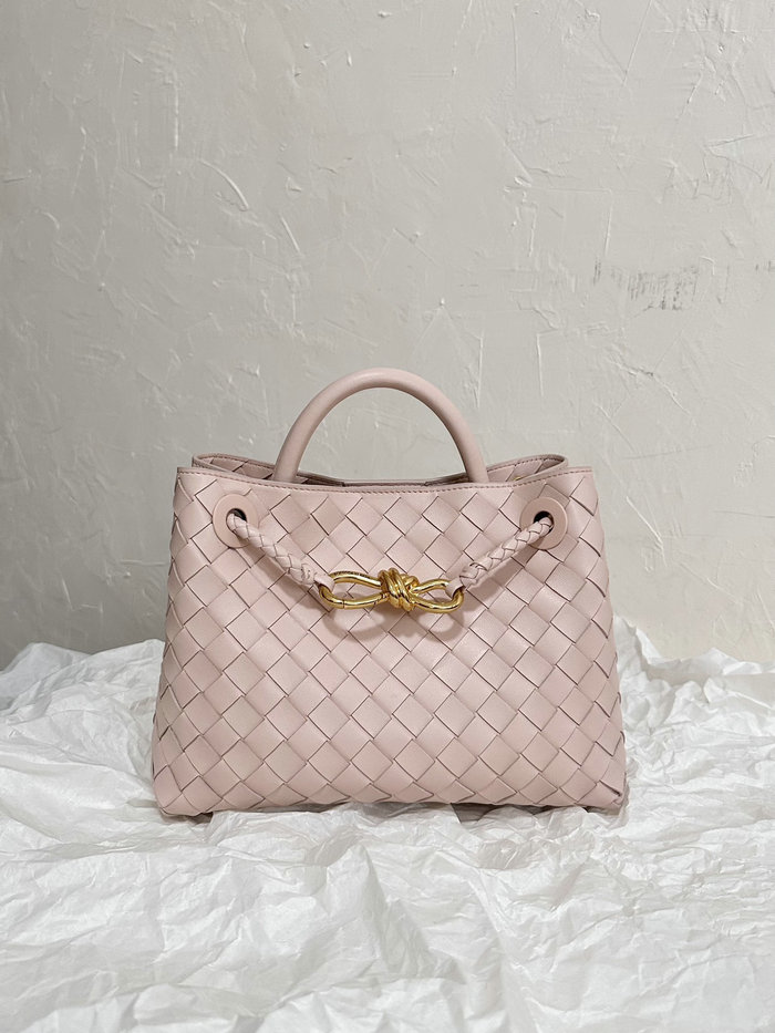 Bottega Veneta Small Andiamo Tote Bag Pink B74356