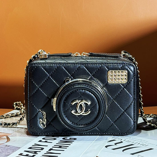 Chanel Camera Bag Black AS4817