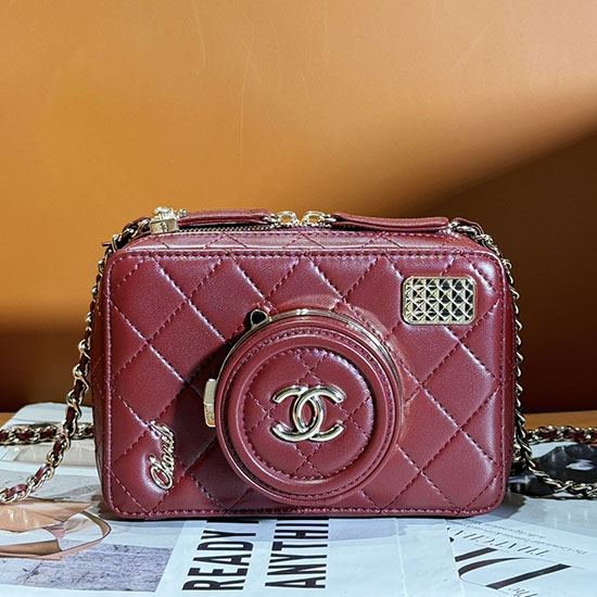 Chanel Camera Bag Red AS4817