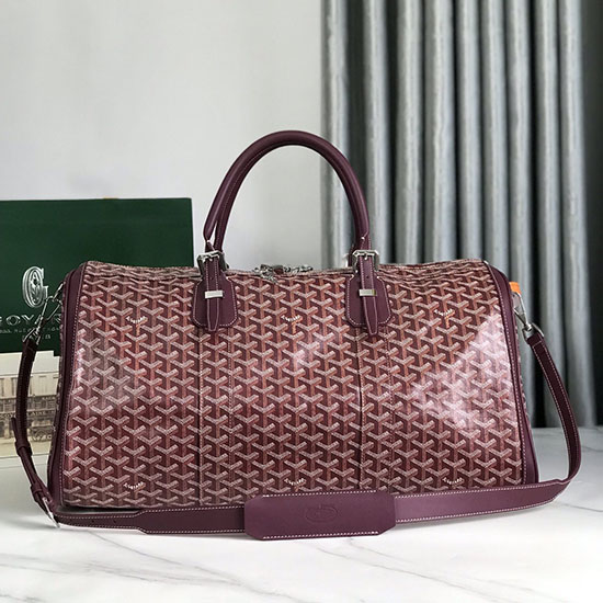 Goyard Croisiere 50 Duffle Bag G191971 Burgundy