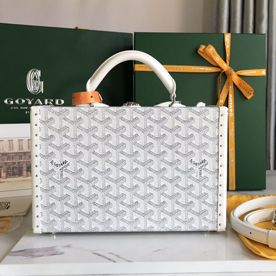 Goyard Grand Hotel Trunk Bag G020015 White