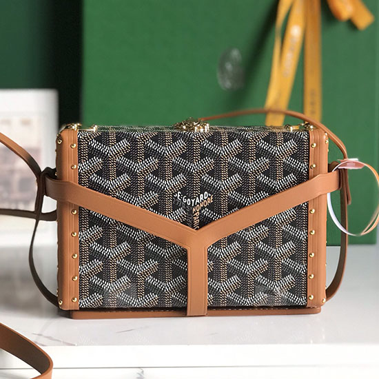 Goyard Minaudiere Trunk Bag G020177 Brown