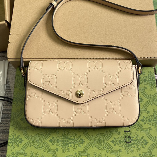 Gucci GG Super Mini Shoulder Bag Beige 772794