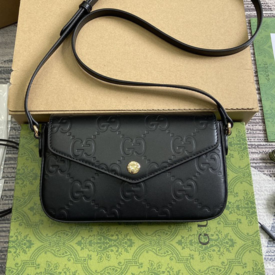 Gucci GG Super Mini Shoulder Bag Black 772794