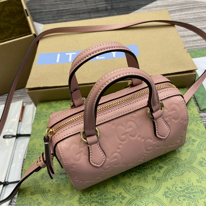 Gucci GG Super Mini Top Handle Bag Rose 790130