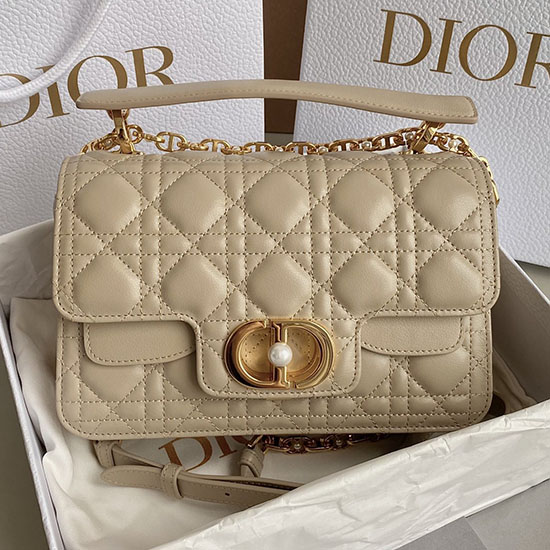 Small Dior Jolie Top Handle Bag Beige D6551