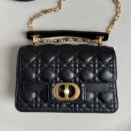 Small Dior Jolie Top Handle Bag Black D6551