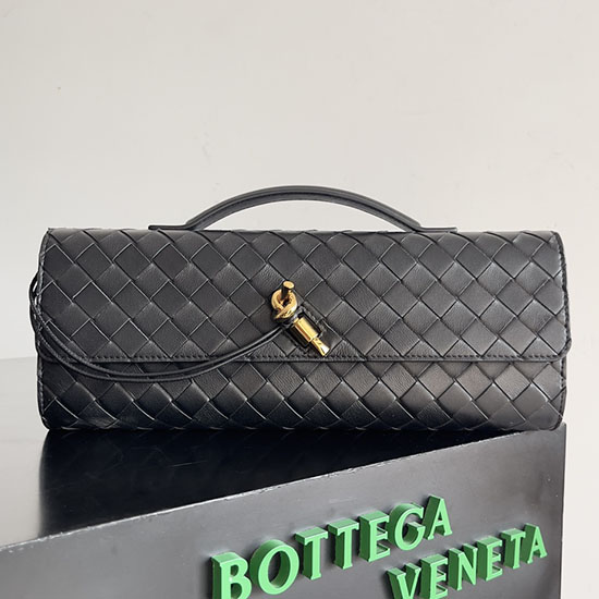 Bottega Veneta Long Clutch Andiamo 741511 Black